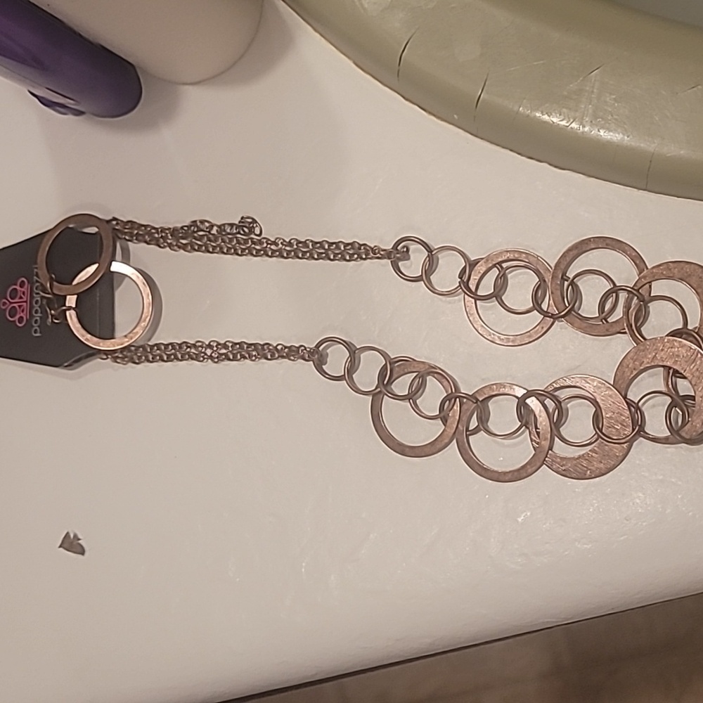 Full Orbit Copper Necklace Set